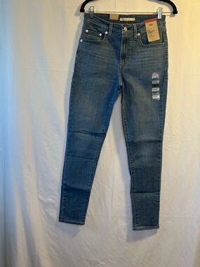 Levi’s 721 High Rise Skinny Jeans Blue Stretch Denim W28 L28 NWT
